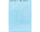 Microscale Industries 90101 Alphabets & Numbers - Railroad Gothic - White, HO Scale