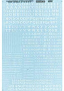 Microscale Industries 90001 Alphabets & Numbers - Railroad Roman - White, HO Scale
