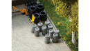 Faller Gmbh 180971 Aluminum Beer Barrels -- pkg(10), HO Scale