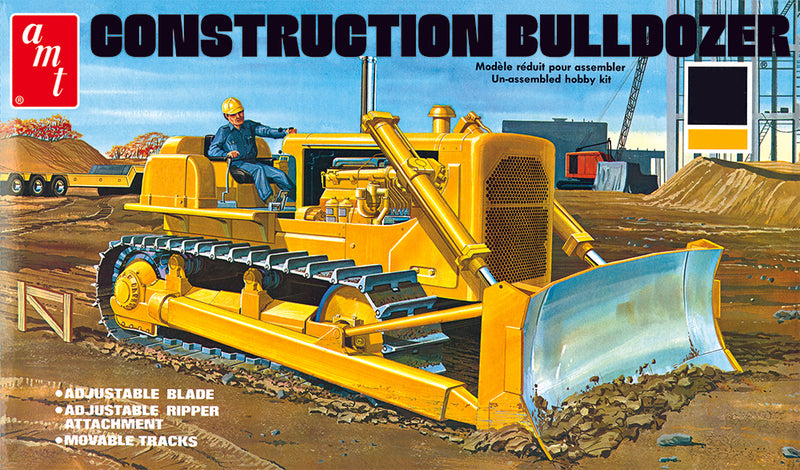 AMT Model Kits AMT1086 Construction Bulldozer 1:25