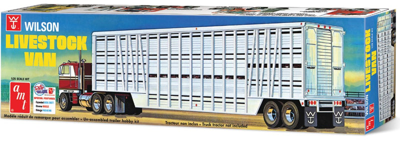 AMT Model Kits AMT1106 Wilson Livestock Van Trailer 1:25