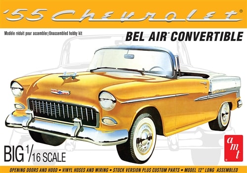 AMT Model Kits AMT1134 '55 Chevy Bel Air Conv 1:16