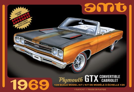 AMT Model Kits AMT1137 1969 Plymouth GTX Conv 2T 1:25