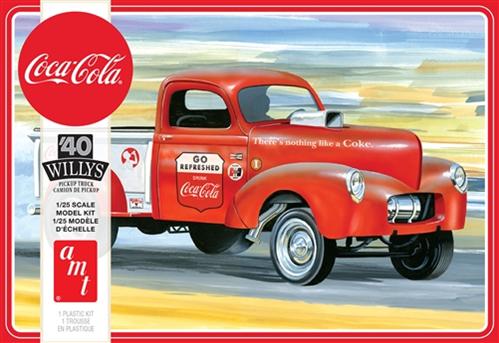 AMT Model Kits AMT1145 '40 Willys Pickup Coke 1:25