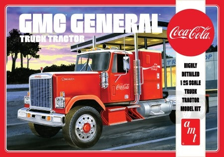 AMT Model Kits AMT1179 1976 GMC General Semi Tractor (CocaCola) 1:25