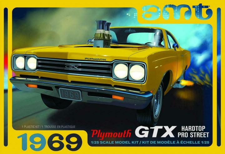 AMT Model Kits AMT1180 1969 Plymouth GTX Hardtop Pro Street 1:25