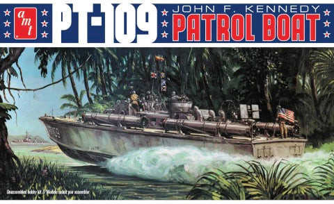 AMT Model Kits AMT1233 1:64 John F. Kennedy PT-109 Torpedo Boat Plastic Model Kit