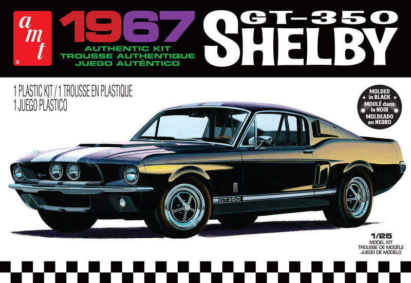 AMT Model Kits AMT834 67 Shelby Gt350 Black 1:25