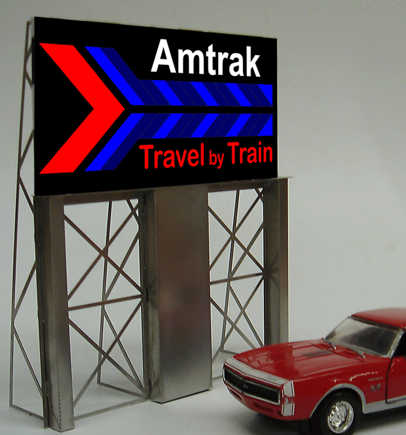 Miller Engineering Animation 8281 Amtrak Sign, Large