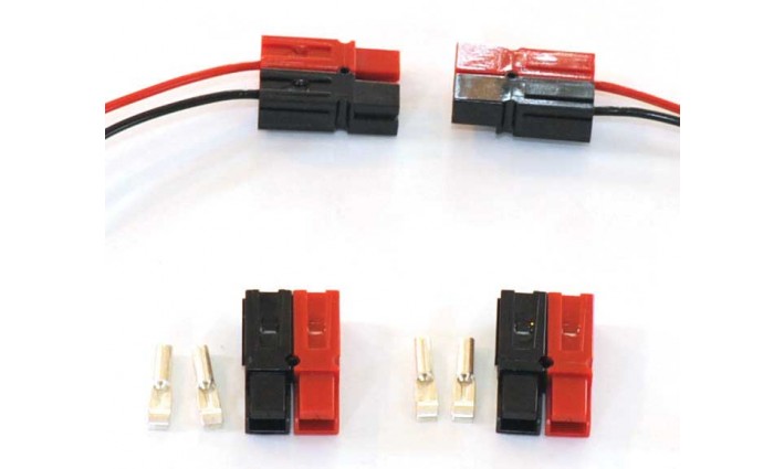 NCE NCE0290 AND-8 Anderson Power Pole Connector -- 4 Each Red & Black