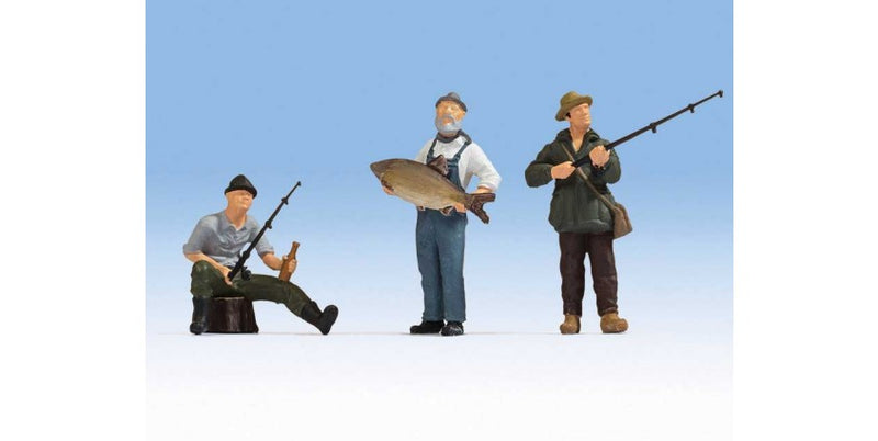 Noch Gmbh & Co 17870 Anglers - Fishermen -- pkg(3), O Scale