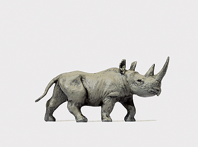 Preiser Kg 29521 Animal -- African Rhinoceros