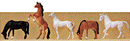 Preiser Kg 10156 Animals -- Horses, HO Scale