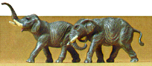 Preiser Kg 79710 Animals -- Elephants, N Scale