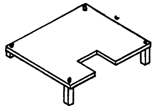Details West 222 Antenna Mounting Stands pkg(2) -- Style 1, HO Scale