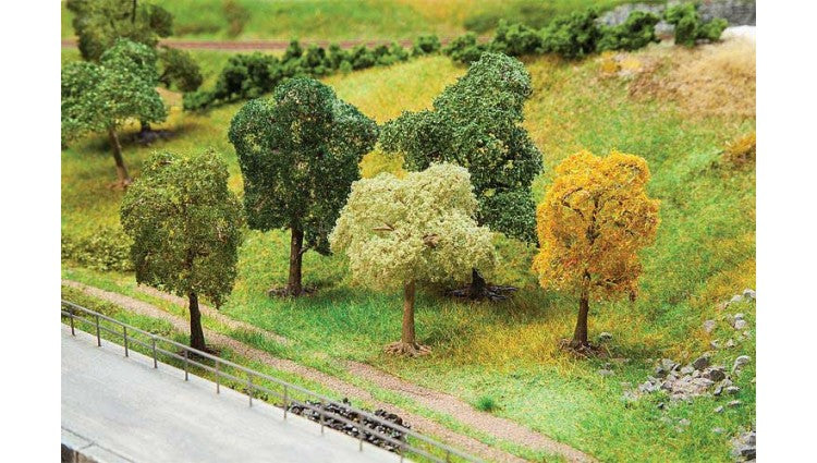 Faller Gmbh 181171 Assorted Deciduous Trees - Premium -- 2-3/4 to 3-15/16" 7 to 10cm Tall pkg(3), All Scales