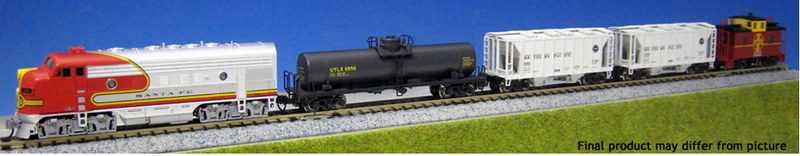 Kato USA 106-6271 EMD F7 AT&SF Freight Train Set, N Scale