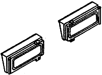 Details West 249 Auxiliary Numberboards for Switchers - For GE Dash 7/8/9 & AC4400CW Locomotives pkg(2), HO Scale