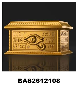 Bandai 2612108 GOLD SARCOPHAGUS FOR ULTIMAGEAR MILLENNIUM PUZZLE