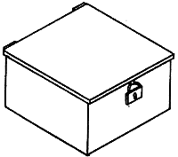 Details West 910 Battery Vaults -- Medium, HO Scale