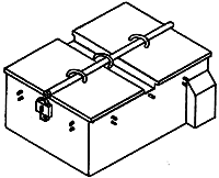 Details West 911 Battery Vaults -- Large, HO Scale
