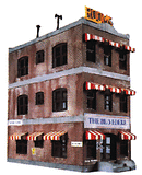 Life-Like Products 1339 Belvedere Downtown Hotel - Kit - 5-1/2 x 2-1/2" 14 x 6.4cm, HO Scale