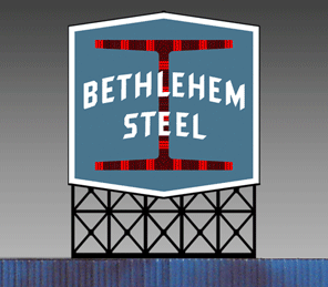 Miller Engineering Animation 5281 Bethlehem Steel Billboard, Large