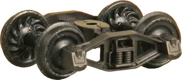 Kadee KAD724 Bettendorf T-Section HGC 2-Piece Trucks -- 1 Pair, HOn3 Scale