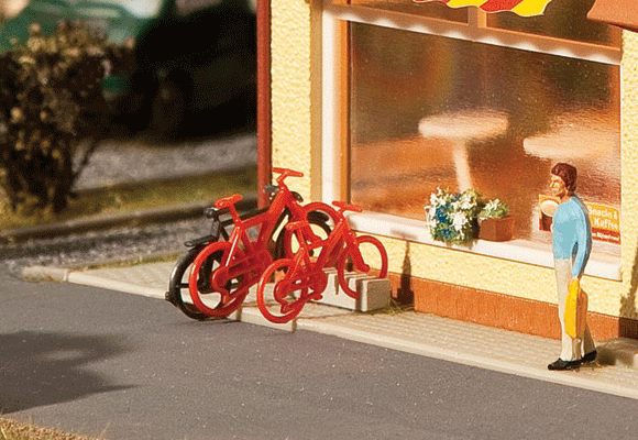 Faller Gmbh 180901 Bicycles -- Kit pkg(8), HO Scale