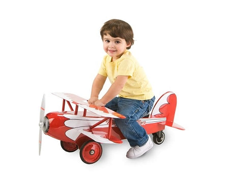 Morgan Cycle 71106 Ace Flyer BiPlane Foot to Floor Childs Ride on Toy