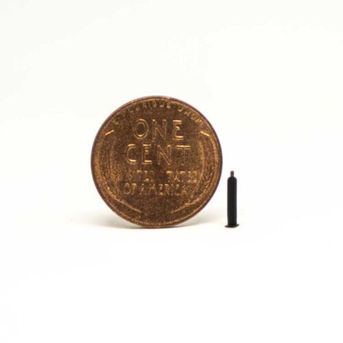 All Scale Miniatures 1600812 Black Acetylene Cylinder -- pkg(5), N Scale