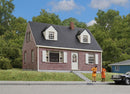 Walthers Cornerstone 933-3774 Brick Cape Cod House -- Kit - 4-1/4 x 3-5/8 x 3" 10.7 x 9.2 x 7.6cm, HO Scale