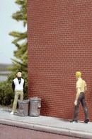 Walthers Cornerstone 933-3522 Brick Sheet - 4 x 9-3/4" 10.1 x 24.7cm pkg(4) -- Light Red, HO Scale