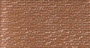 JV Models 8452 Brick Wall Material Sheets - 4-3/4 x 8-1/2" 11.8 x 21.2cm pkg(3) -- Dirty City Brick, HO Scale