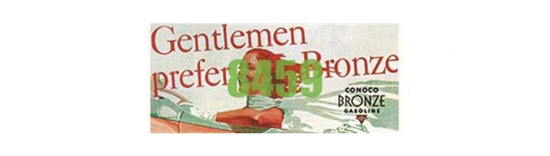 Tichy Train Group 8459 Bronze Gasoline Billboard - Kit -- 1930s Gentlemen Prefer Bronze, HO Scale