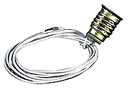 Cir-Kit Concepts Inc 10108 Bulb Socket w/8" Black Wires