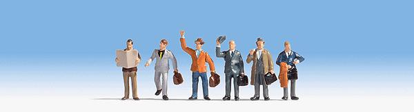 Noch Gmbh & Co 15226 Businessmen -- pkg(6), HO Scale