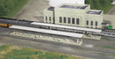 Walthers Cornerstone 933-3258 Butterfly-Style Station Platform Shelter - Kit pkg(8), N Scale