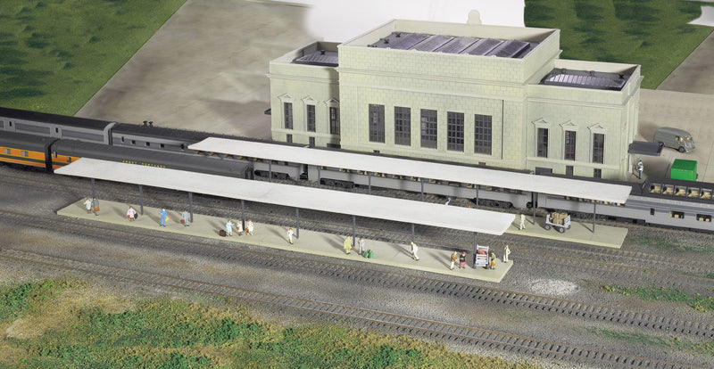 Walthers Cornerstone 933-3258 Butterfly-Style Station Platform Shelter - Kit pkg(8), N Scale