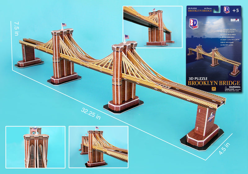 Daron CF107H Brooklyn Bridge 3d Puzzle