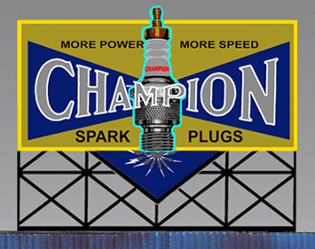 Miller Engineering Animation 5071 Large "Champion Spark Plug", Large