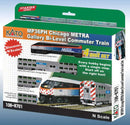 Kato KAT1068701 Chicago Metra Bi-Level Commuter Train-Only Set - Standard DC - MP36PH, 2 Bi-Level Coaches, Bi-Level Cab Car, N Scale