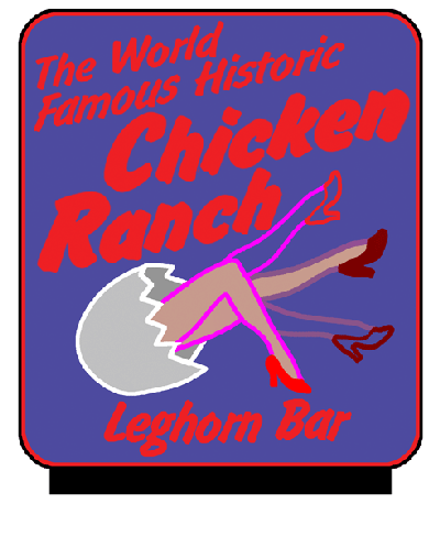Miller Engineering Animation 882651 Chicken Ranch Animated Billboard,