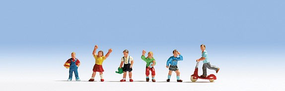 Noch Gmbh & Co 15815 Children -- pkg(6), HO Scale