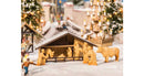 Noch Gmbh & Co 14394 Christmas Nativity Scene -- Laser-Cut Wood Kit with Manger & Figures, HO Scale