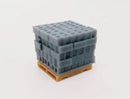 All Scale Miniatures 1600919 Cinder Block Stack -- pkg(5), N Scale