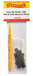 Profile Accessories Inc. CS150 Cone-Tip Sander, 150 Grit Abrasive Pieces (10) & Handle