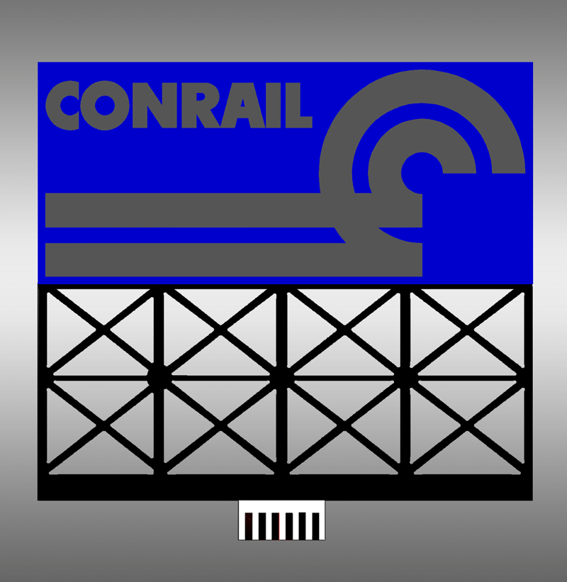 Miller Engineering Animation 443652 Sm. Conrail Billboard, HO/N Scales