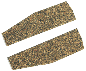 Itty Bitty Lines 3001 Cork Roadbed Precut Switch Pad -- 1 Each: Right & Left, Z Scale