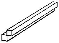 Northeastern Scale Lumber 593 Corner Posts -- 1/8 x 22" (Overall Dimensions), All Scales